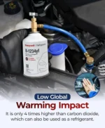 R1234YF Refrigerant Recharge Kit & 24" HD Brass Can Tap Gauge - Image 2