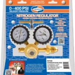 Uniweld RHP400 Nitrogen Regulator with 0-400 PSI Delivery Pressure, CGA580 Inlet Connection and 1/4-Inch Male Flare Outlet Connection
